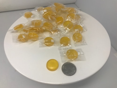 Lemon Sugar Free Candy 1 pound hard sucking candy Perspective: front
