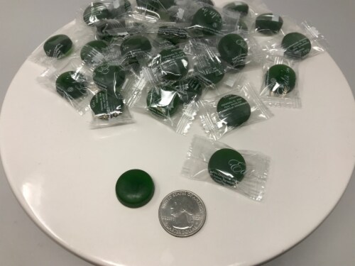 Green Apple Sugar Free Candy 2 pounds hard sucking candy Perspective: front