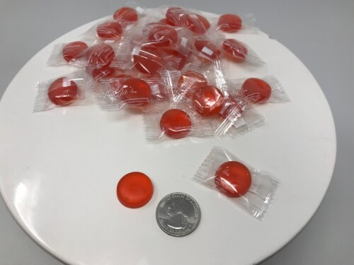 Orange Sugar Free Candy 1 pound hard sucking candy Perspective: front