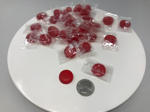 Strawberry Sugar Free Candy 1 pound hard sucking candy Perspective: front