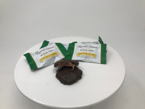 Russell Stover Sugar Free Dark Pecan Caramel 2 pounds Perspective: front