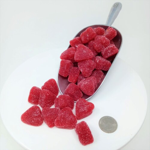 Cinnamon Jelly Hearts Valentine's Day Candy Valentine Candy 1 pound Perspective: front