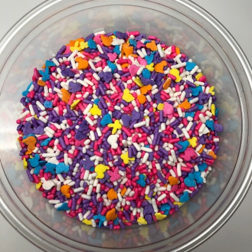 Spring Bunnies Chicks Ducks Mix Sprinkles Shapes Easter Bakery Topping 2 pounds Perspective: front