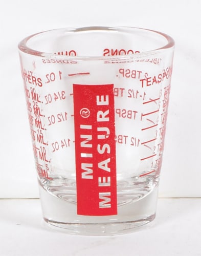 Harold's Kitchen 2 Tbsp. Glass Red Measuring Cup - Total Qty: 12 Perspective: front