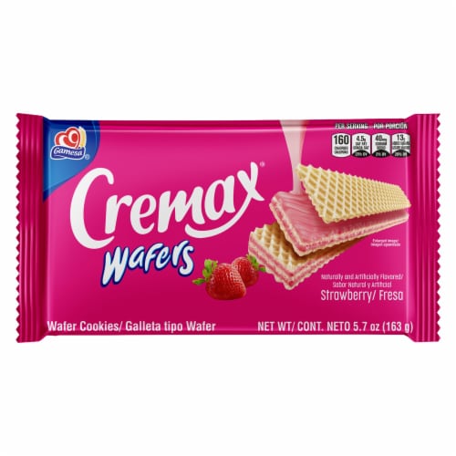 Gamesa® Cremax® Strawberry Wafer Cookies Perspective: front