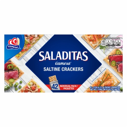 Gamesa® Saladitas Saltine Cracker Packs Perspective: front