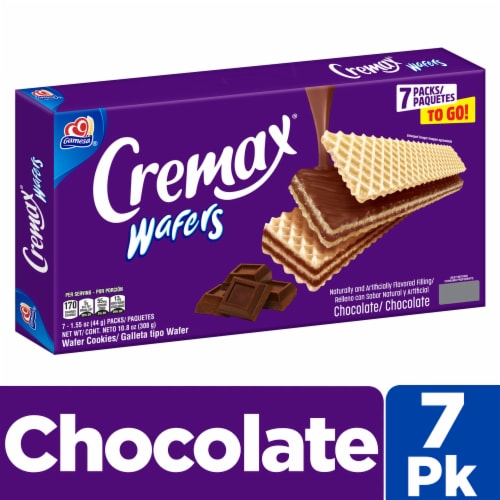 Gamesa Cremax Wafer Cookies, Chocolate Perspective: front