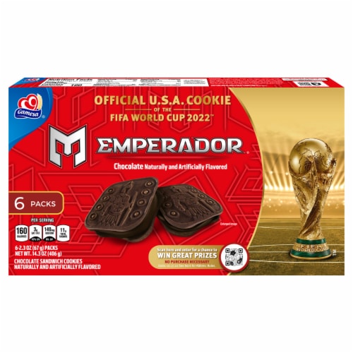 Gamesa® Emperador Chocolate Sandwich Cookies Perspective: front