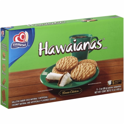 Gamesa® Hawaianas Coconut Cookies Perspective: front