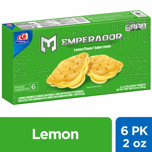 Gamesa® Emperador® Lemon Flavored Cookies Sandwich Perspective: front