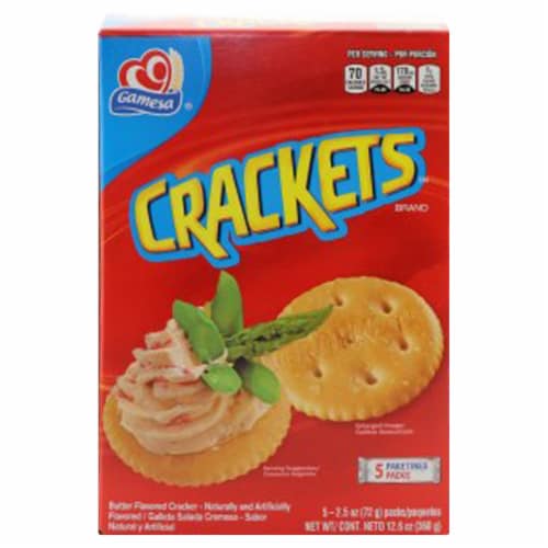 Gamesa Sabrosas Crackets Butter Flavored Crackers Perspective: front