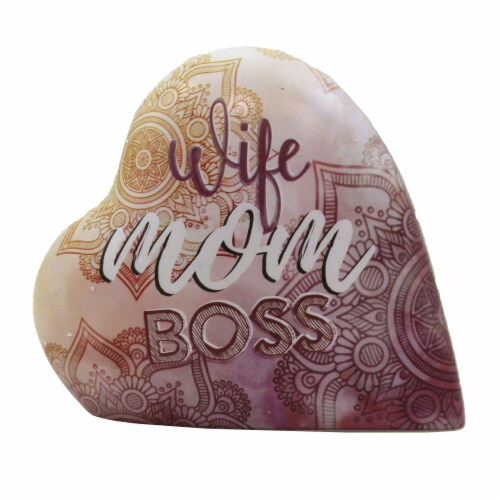 Home Decor Love Note Hearts Polyresin Musical Paperweight 79172 Mom Perspective: front