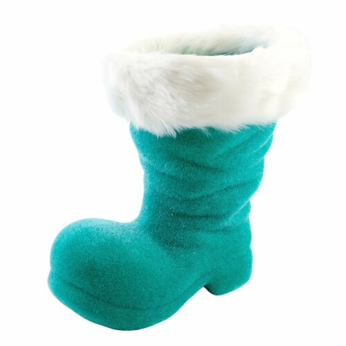 Christmas Santa s Boot. Plastic Shoe Claus Christmas Wh0071 Green