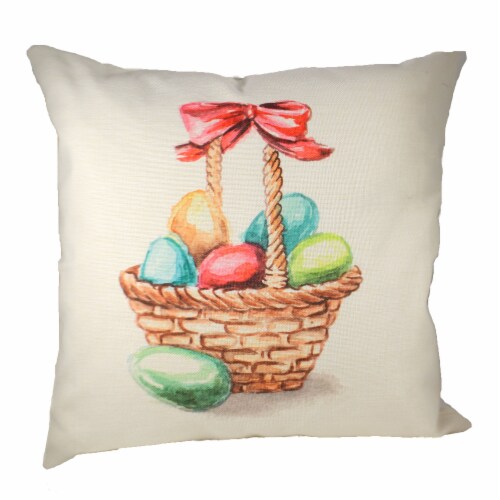 Home Decor Easter Basket Cottage Pillow Fabric Whole Duck Feathers Pweb, 1 - King Soopers