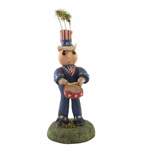 Charles Mcclenning David Playing Drums Polyresin Patriotic July 4Th 24139 Perspective: front