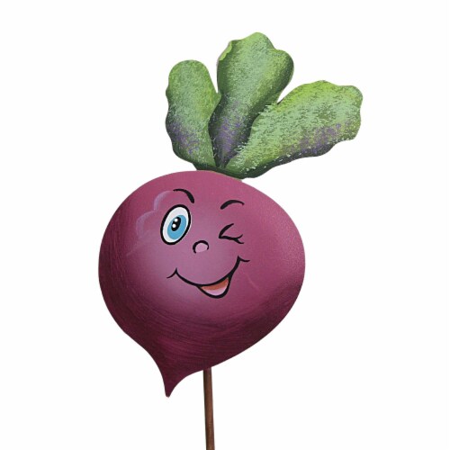 Home & Garden Vegetable Garden Marker Metal Stake Summer S22049 Beet Perspective: front