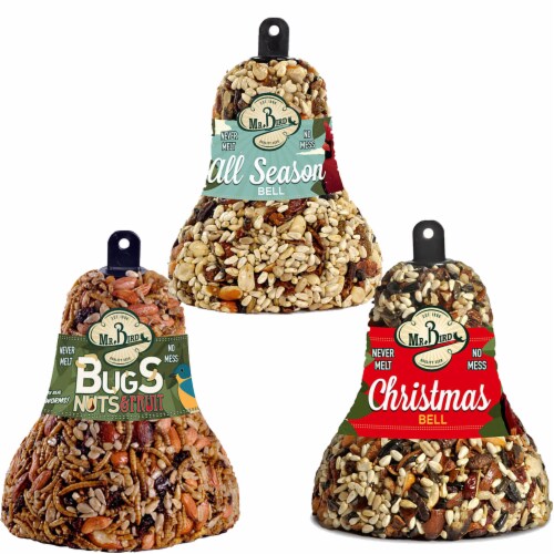 Home & Garden All Season Christmas Bugs Nuts Bird Feed Bells No Mess 412*621*618 Perspective: front