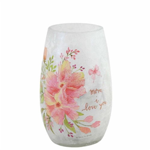 Stony Creek Love You Lit Small Vase Glass Mothers Day Flowers Rcm2204 Mom Perspective: front