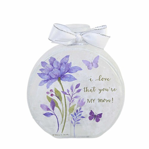 Stony Creek Love You Lit Jar With Ribbon Mother's Day Flowers Electric Rcm2217 My Mom Perspective: front