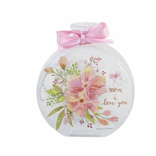 Stony Creek Love You Lit Jar With Ribbon Mother's Day Flowers Electric Rcm2217 Mom Perspective: front