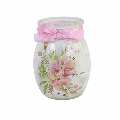 Stony Creek Love You Lit Small Jar Mother's Day Flowers Electric Rcm2280 Mom Perspective: front
