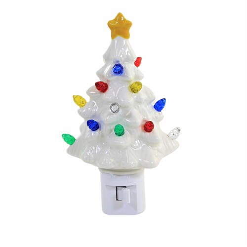 Home Decor Nostalgic Tree Night Light Electric Plug In Christmas