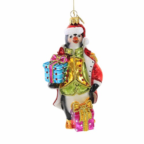 huras-commodore-peary-the-penguin-glass-ornament-king-artic-santa-hf775