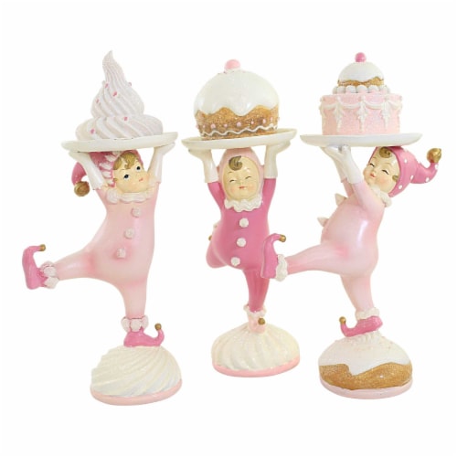 Christmas Cake Kids With Dessert Set / 3 Pastel Cake Treat Elf Pixie 2929526 Perspective: front