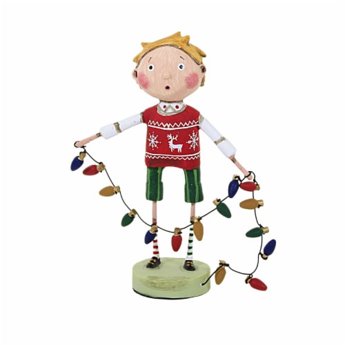 Lori Mitchell All Lit Up One Figurine 6 Inch, Polyresin Christmas
