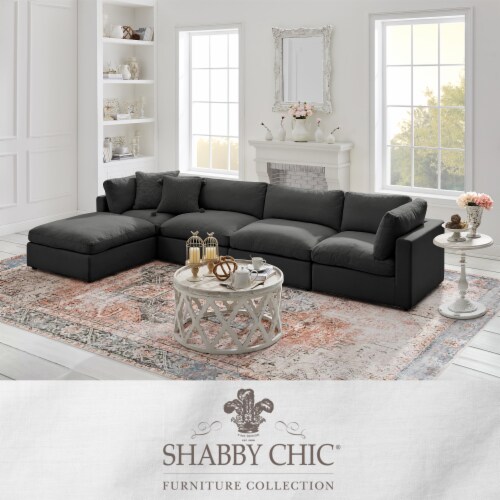Charcoal 4 seater sofa deals
