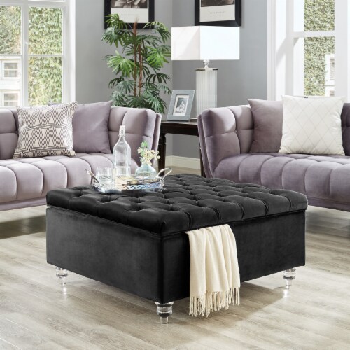 Square storage ottoman clearance coffee table