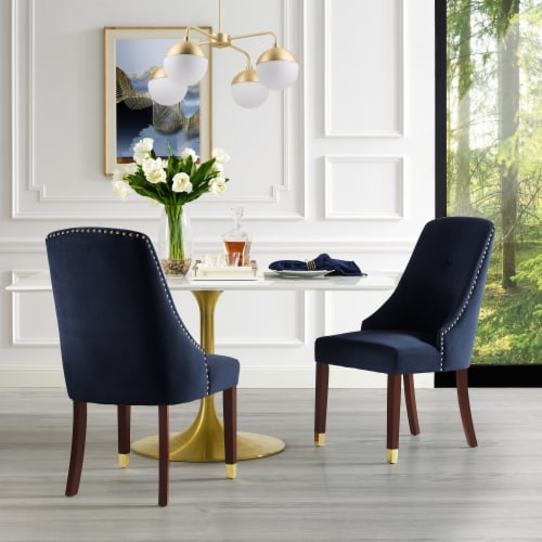 Navy chair gold legs deals