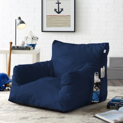 Loungie Comfy Foam Lounge Chair-Nylon Bean Bag-Indoor- Outdoor