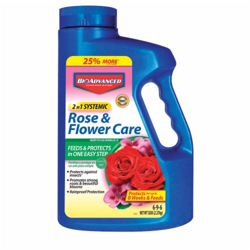 Bioadvanced 2 in 1 Systemic Rose & Flower Care Ready-to-Use Granules Perspective: front