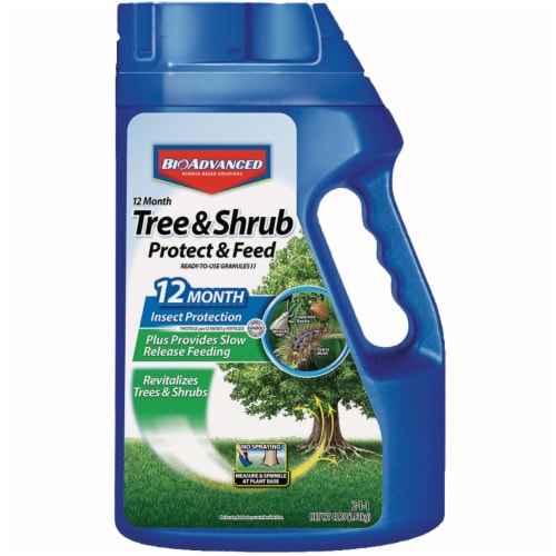 BioAdvanced 12 Month Tree & Shrub Protect & Feed II, Granules, 4-Pounds Perspective: front