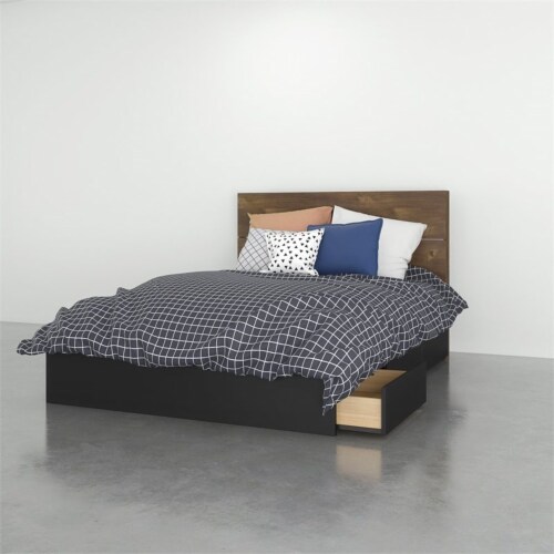 Nexera 2 Piece Full Size Bedroom Set Truffle Black 1 City Market