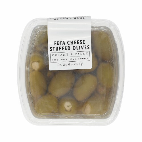Murray's® Creamy & Tangy Feta Cheese Stuffed Olives Perspective: front