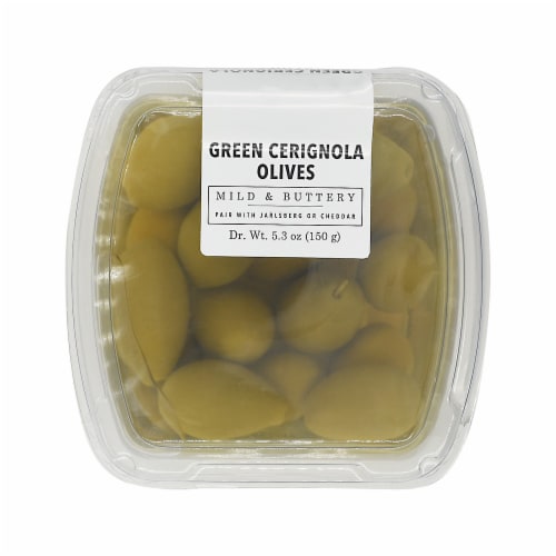 Murray's® Mild & Buttery Green Cerignola Olives Perspective: front