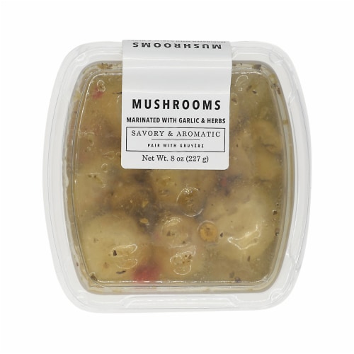 Murray's® Savory & Aromatic Mushrooms Marinated with Garlic & Herbs Perspective: front