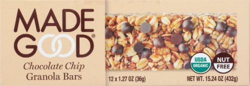MadeGood Chocolate Chip Granola Bars Perspective: front
