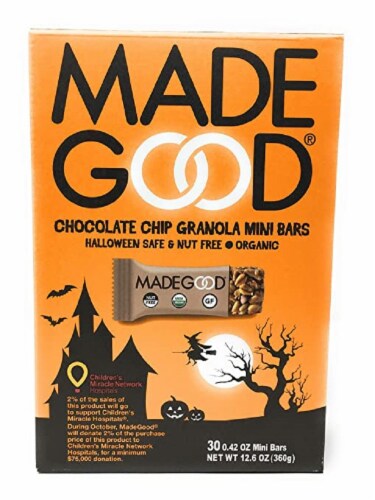 MadeGood Minis Chocolate Chip Granola Bars Perspective: front