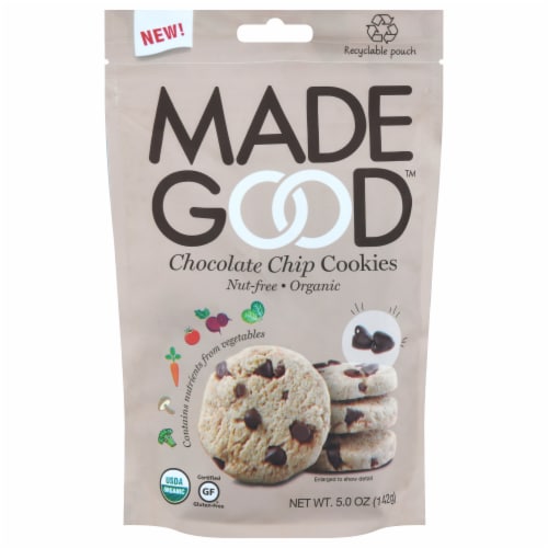 MadeGood™ Organic Chocolate Chip Cookies Perspective: front