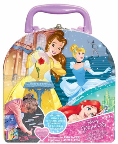 Disney Princess Chalk in Carrying Case Perspective: front