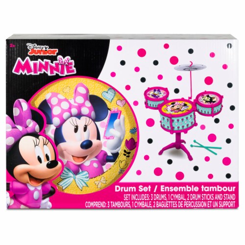 What Kids Want Minnie Mouse Drum Set Perspective: front