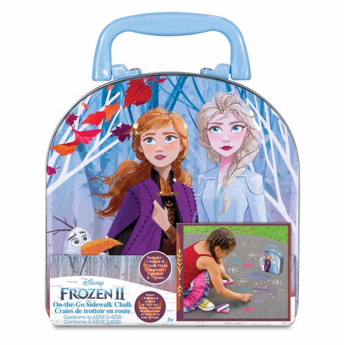 What Kids Want Frozen 2 On-The-Go Sidewalk Chalk Case Perspective: front