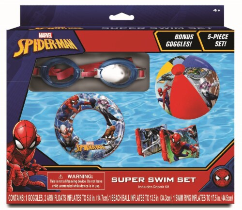 Marvel Spiderman Super Swim Set Perspective: front