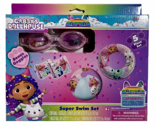 Gabby's Dollhouse Inflatable Swim Set Perspective: front