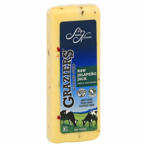Sierra Nevada Graziers Raw Jalapeno Jack Cheese Perspective: front
