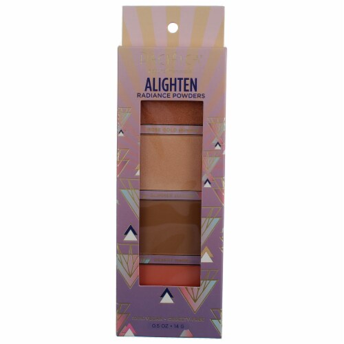 Pacifica® Vegan Natural Minerals Alighten Radiance Powders Highlight Palette Perspective: front