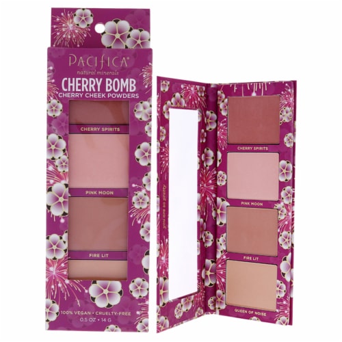 Pacifica Cherry Bomb Cherry Cheek Powder Blush Perspective: front